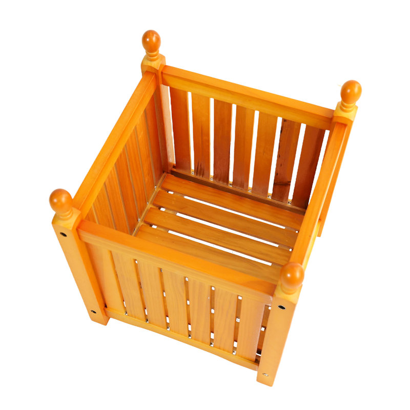 Boîte à fleurs extérieure carrée, idéale pour faire pousser toutes les plantes et fleurs, guide d'assemblage simple, terrasse de jardin parfaite