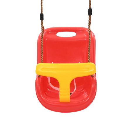 Freeport Park Han Plastic Red Bucket Swing with Chains