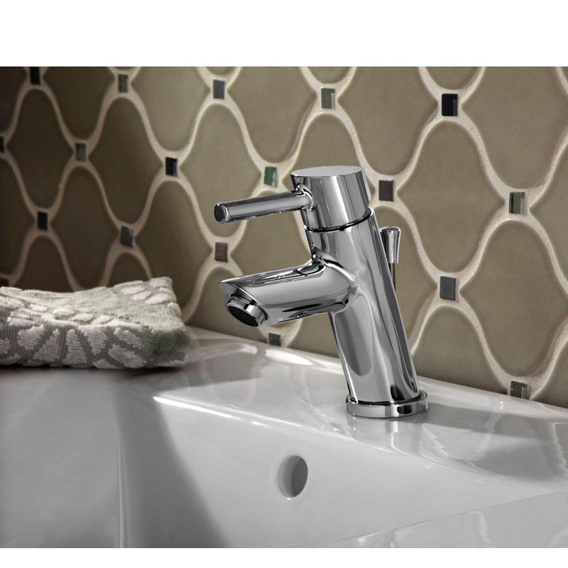 Robinet pour salle de bain à un trou avec ensemble de drain petite Serin