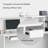 L-Shaped Solid + Manufactured Wood Reception Desk