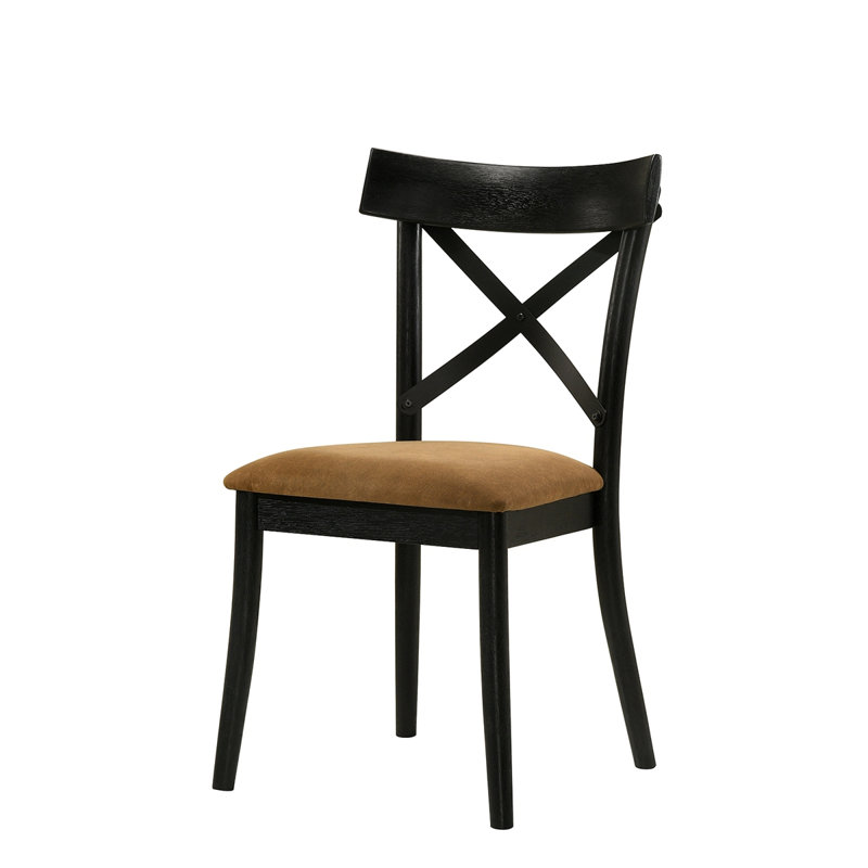 Ensemble de 2 chaises d'appoint en cuir Hillary Aire