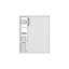 Pharmacie, 1 porte, 7 tablettes, blanc