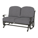 Florence Outdoor Loveseat Glider with Sunbrella Cushions