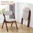Upholstered Padded Stackable Folding Chair-346756410