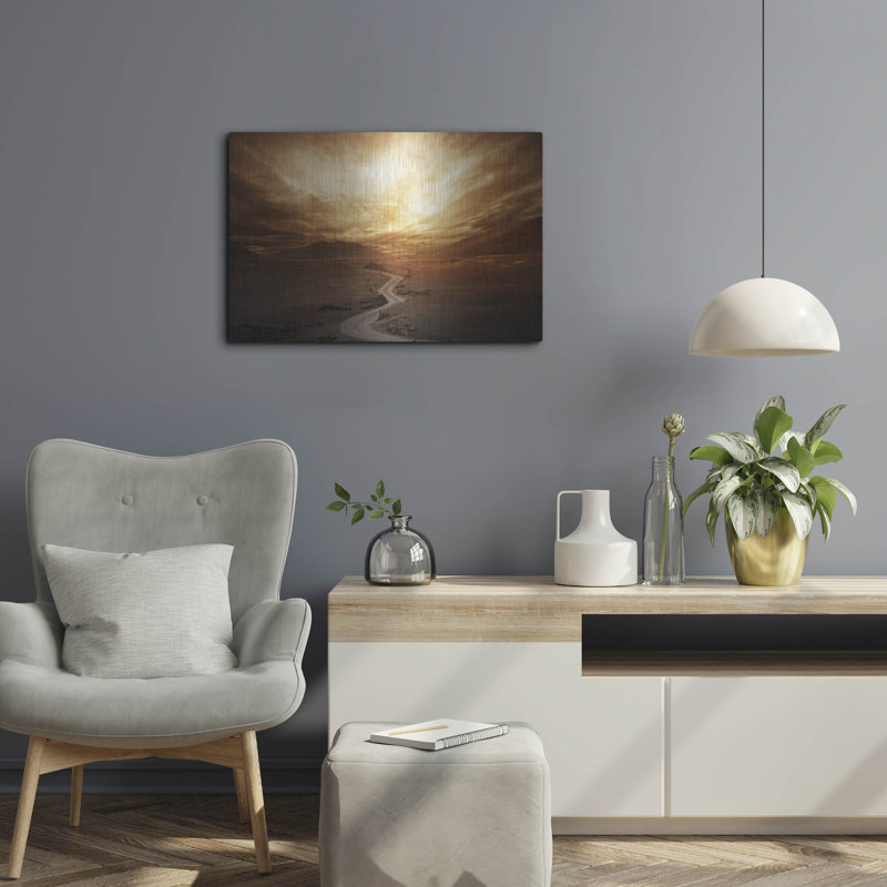«Sunset» par Photoinc Studio, art mural en métal, H 16 po x l 24 po