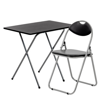 Harbour Housewares - Wooden Folding Desk & Chair Set