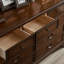 Commodes et commodes rectangulaires en bois manufacturé et brun noisette