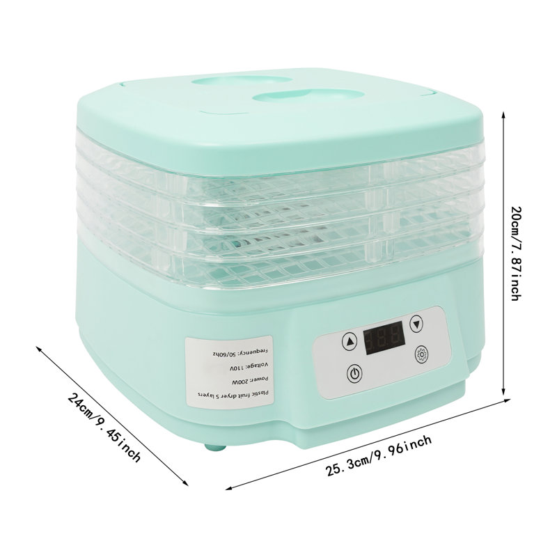 Déshydrateur d'aliments 5 plateaux avec minuterie réglable