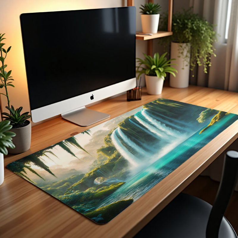 Polyester Desk Pad, 14.4x12.1