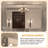40x30inch Silver Rectangular Wall-mounted Beveled Bathroom Mirror,Square Metal Frame  Mirrors