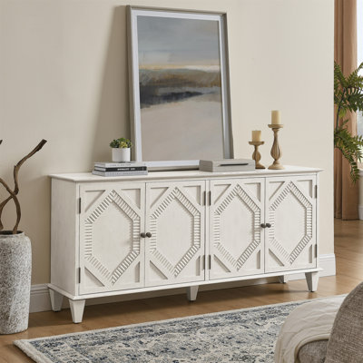 Mid Century Modern Sideboard Buffet Cabinet with Adjustable Shelf