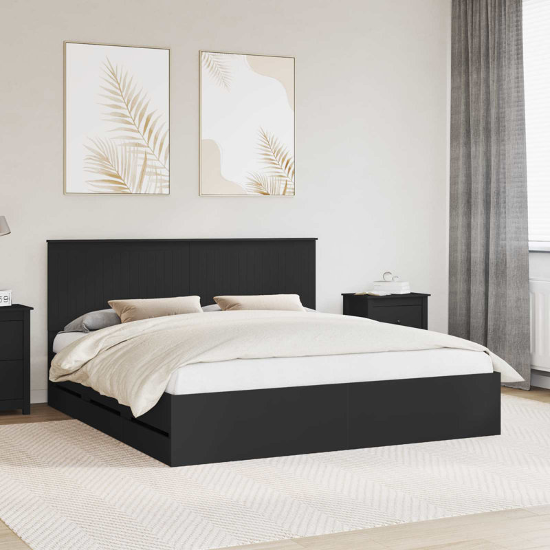 Bed Frame, Super King (6'), Black