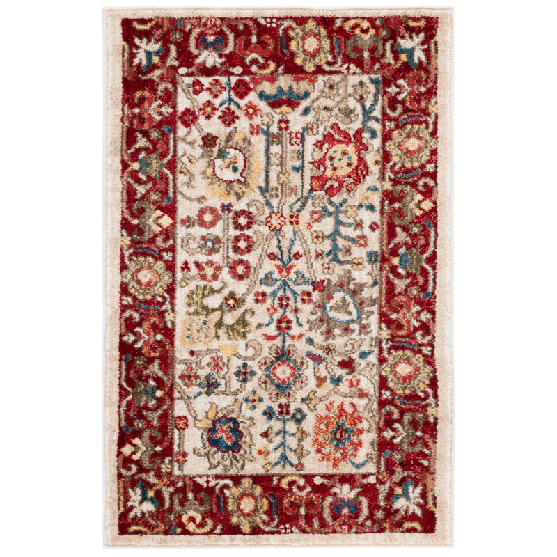 Tapis performance oriental Kurtz, Rectangulaire 8 pi x 10 pi, Ivory/Red