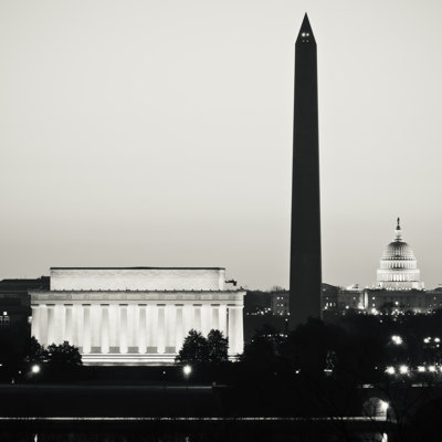 Manvell Washington DC at Civil Twilight 1 Piece Wrapped Canvas Wall Art