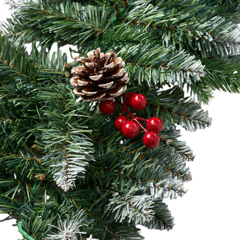 Christmas Wreath with LED Light String