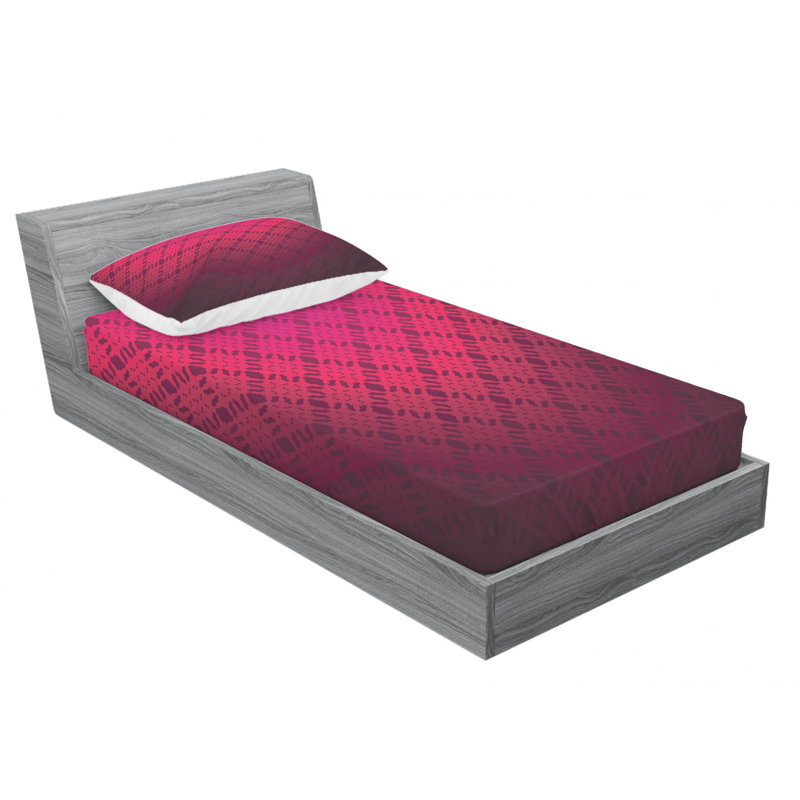 Microfiber Geometric Sheet Set, Twin