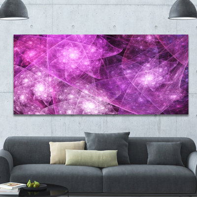 « rose rotatif polyèdre », impression sur toile tendue
