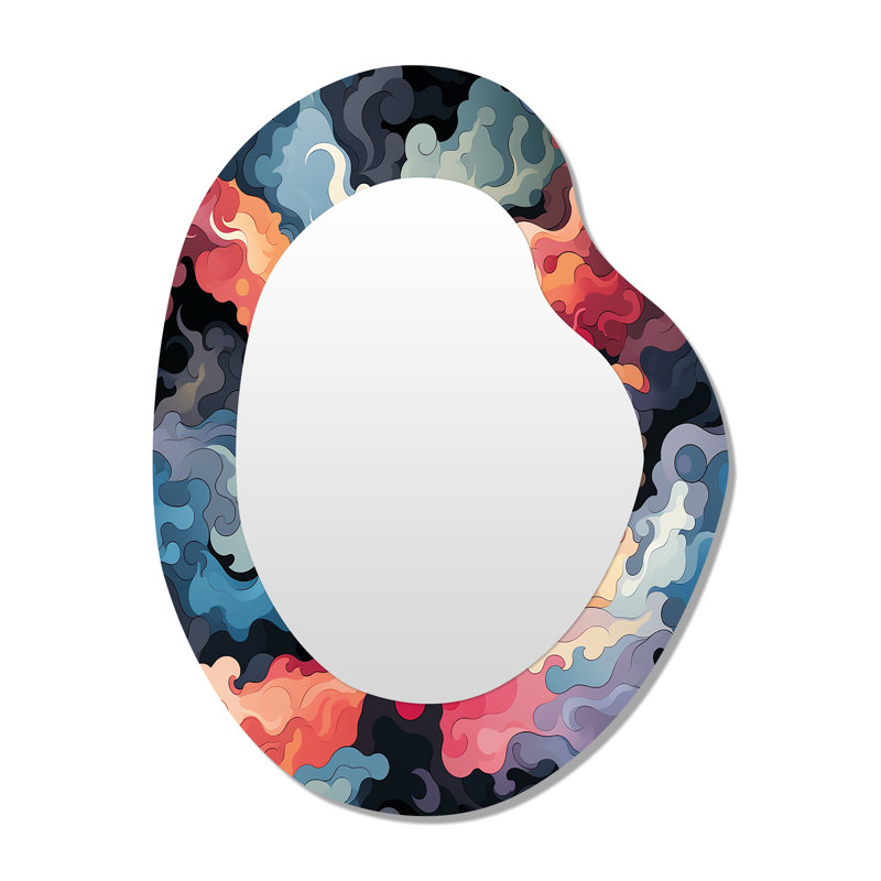 «Celestial Disguise» - Miroir mural asymétrique moderne