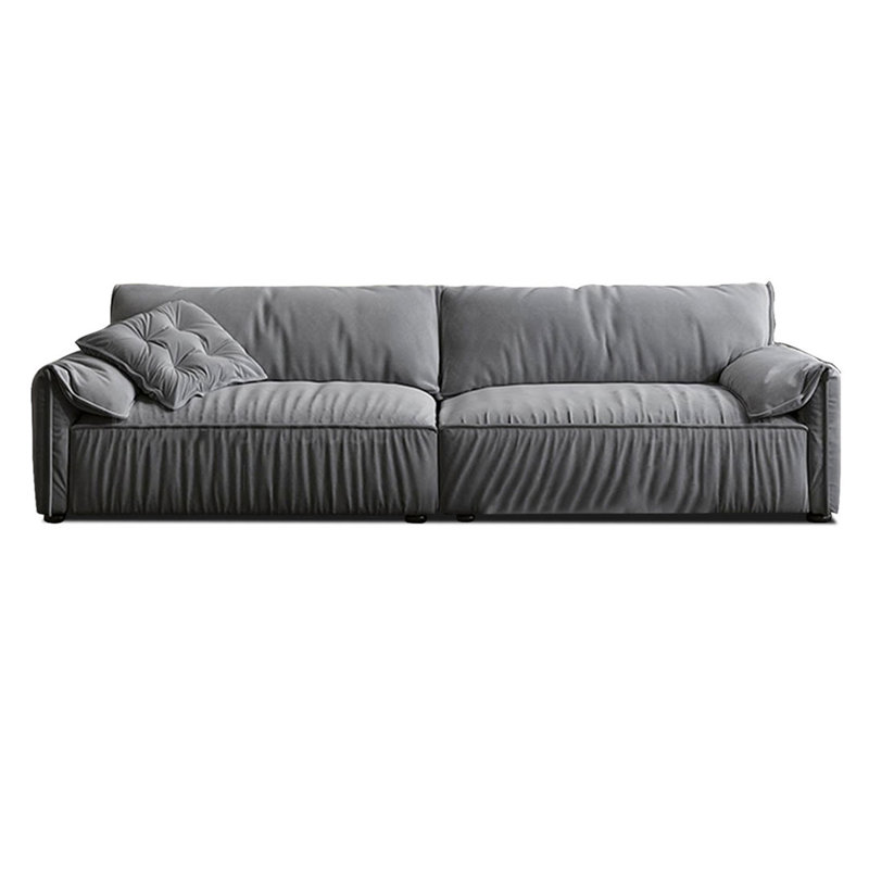 Canapé modulaire en polyester 110,24 po gris, 110.24"*39.37*31.5"