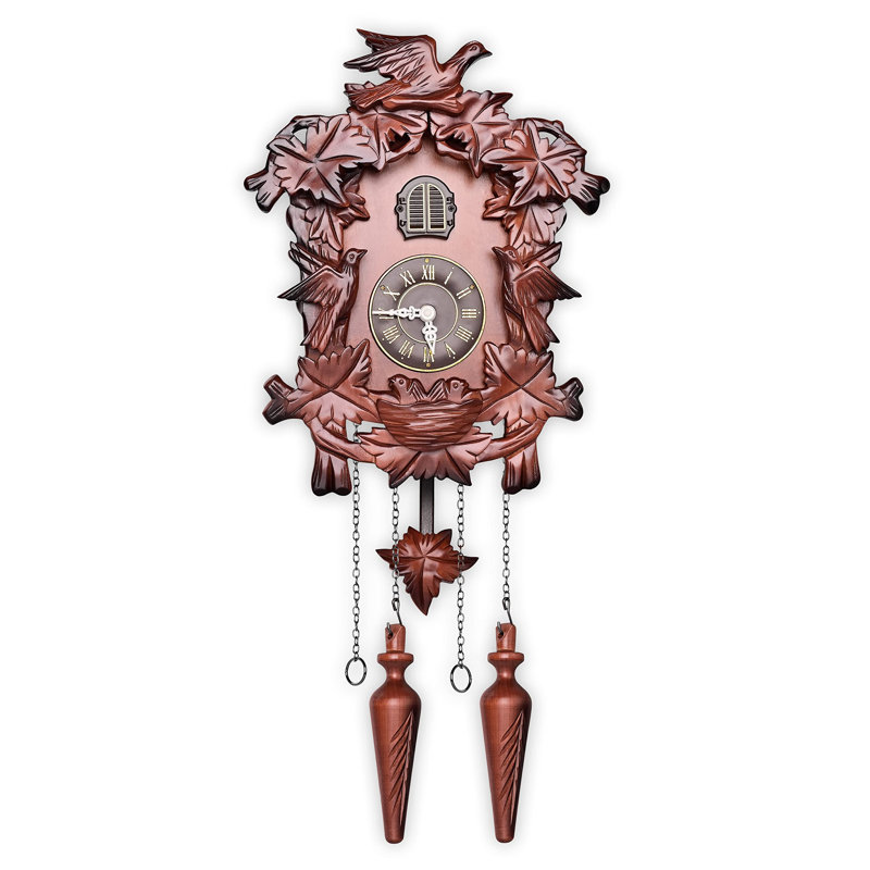 Tahesha Solid Wood Wall Clock