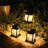 Solar Powered Integrated LED Metal Pathway Light