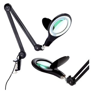 LED desk lamp, magnifying glass, magnifier lamp, LED, craft light, rea –  RoomBasics