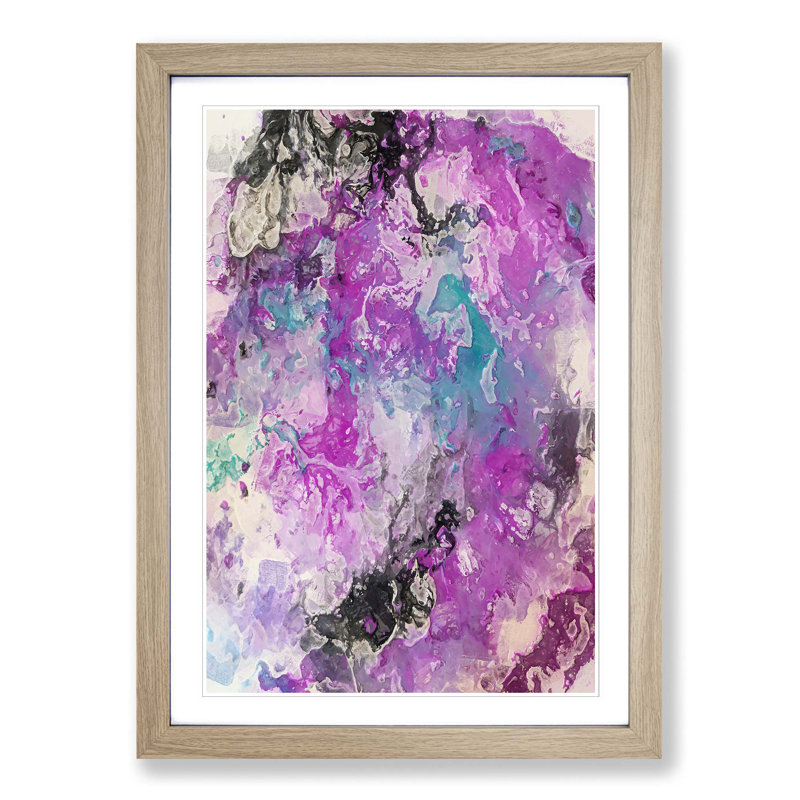 Nothing Forever in Abstract - Picture Frame Graphic Art Print, Oak Framed, 36cm H x 27cm W x 2cm D