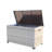 Wicker Patio Furniture Storage Box (Grey )
