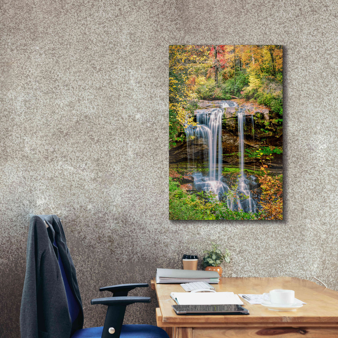 Epic Graffiti 'Smoky Mountains Autumn Waterfall 2' " "Smoky Mountains Autumn Waterfall 2" By Grace Fine Arts Photography " by Grace Fine Arts Photography Painting Print Millwood Pines 
