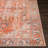 Mags Machine Washable Oriental Brick Red/Orange Area Rug-1495415254