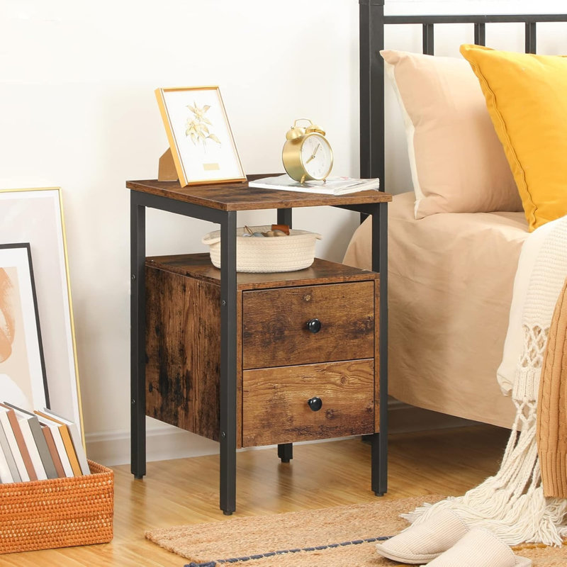 40cm W Manufactured Wood Bedside Table