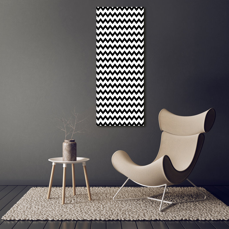 Zigzags - Wrapped Canvas Print