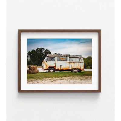«Vintage Van», reproduction d'art rustique sur route