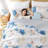 Coastal Quilt Set 2 Pieces - Bedding Lightweight Ocean Print Quilt With One Pillowcase-117320995-117320998