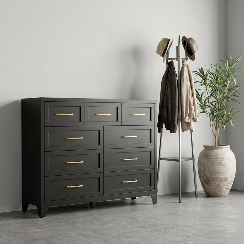 Commode haute 9 tiroirs