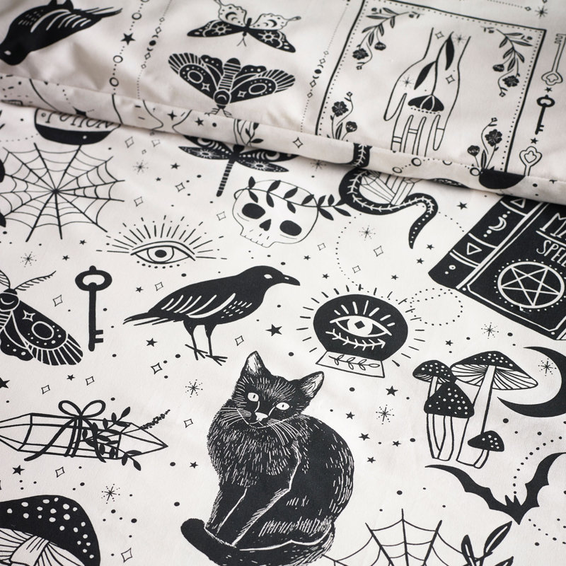 Enchanted Witchcraft Reversible Duvet Cover Set, Single Duvet Cover Set + 1 additional Pillowcase