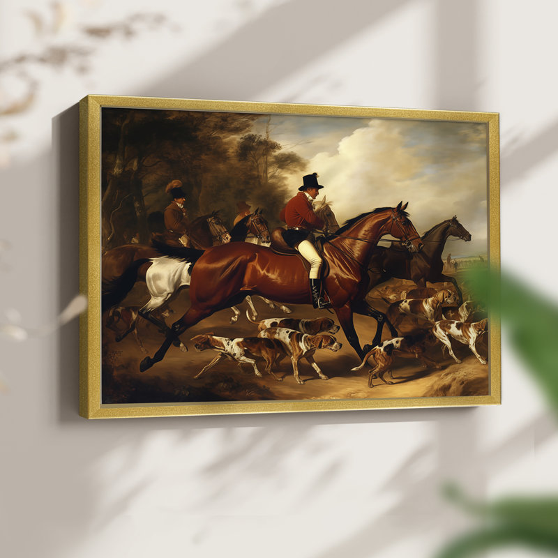 Faune - LXII - Reproduction encadrée - Restickable, H 16 po x l 20 po, Doré