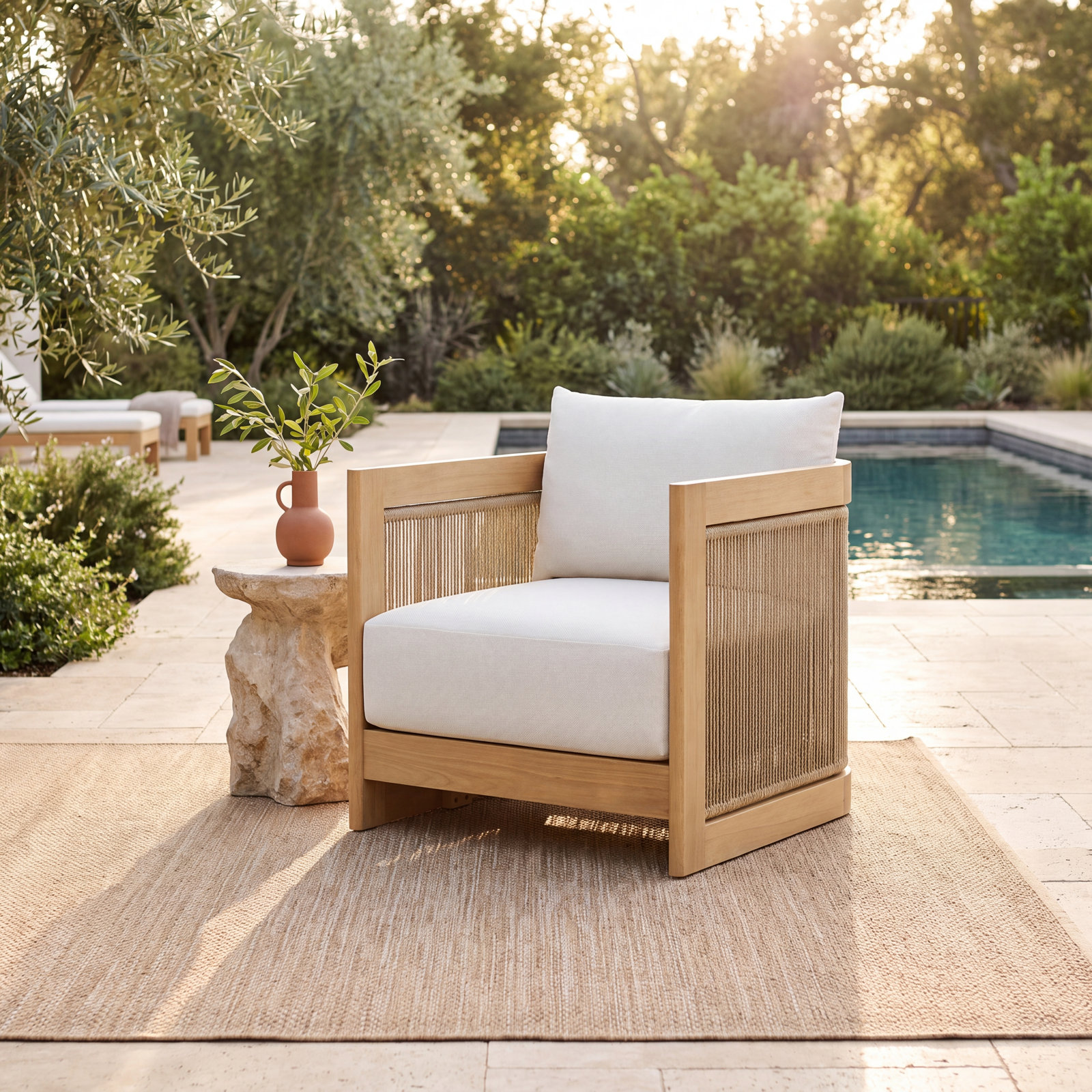 Fontaine Eucalyptus Patio Lounge Chair