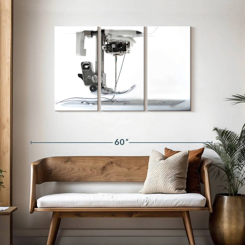 Senne Sewing Machine Close-Up, 28" H x 45" W