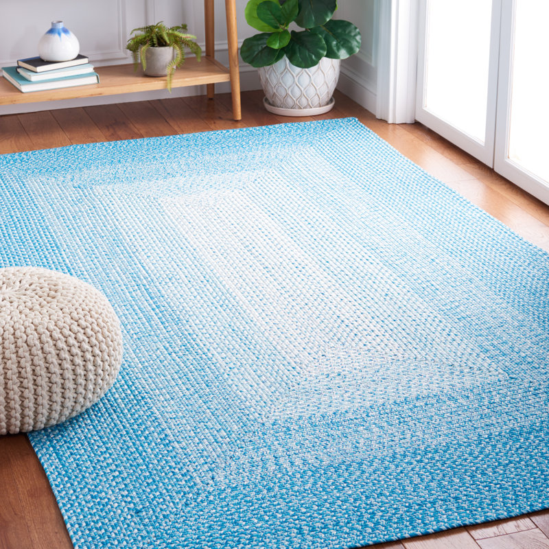 Karrie Hand Woven Performance Machine Washable Ombre Rug, Rectangle 5' x 8'