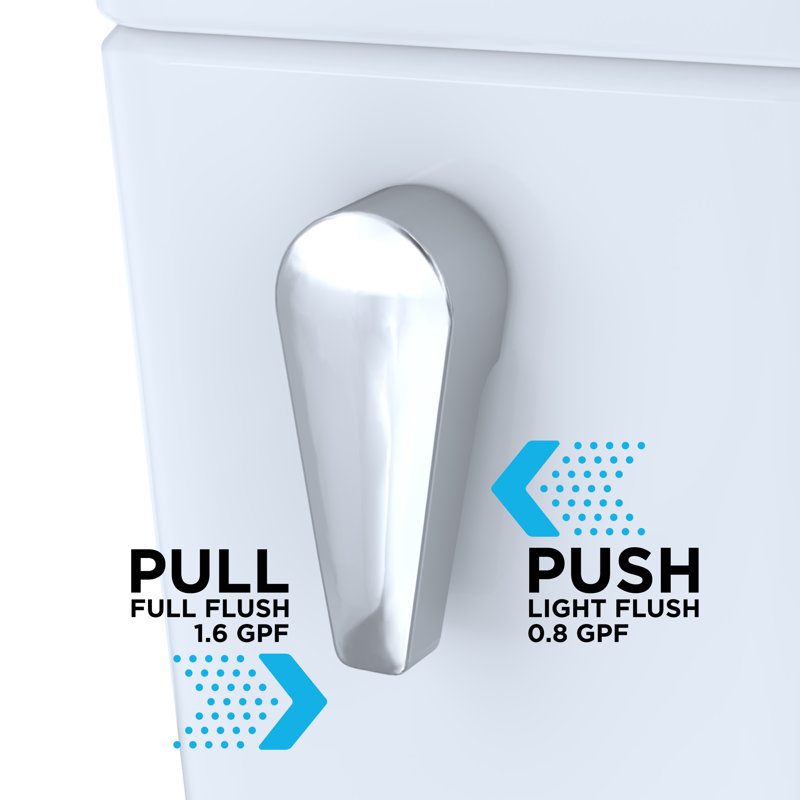 Drake® Dual-Flush Elongated Two-Piece toilet (Seat Included)