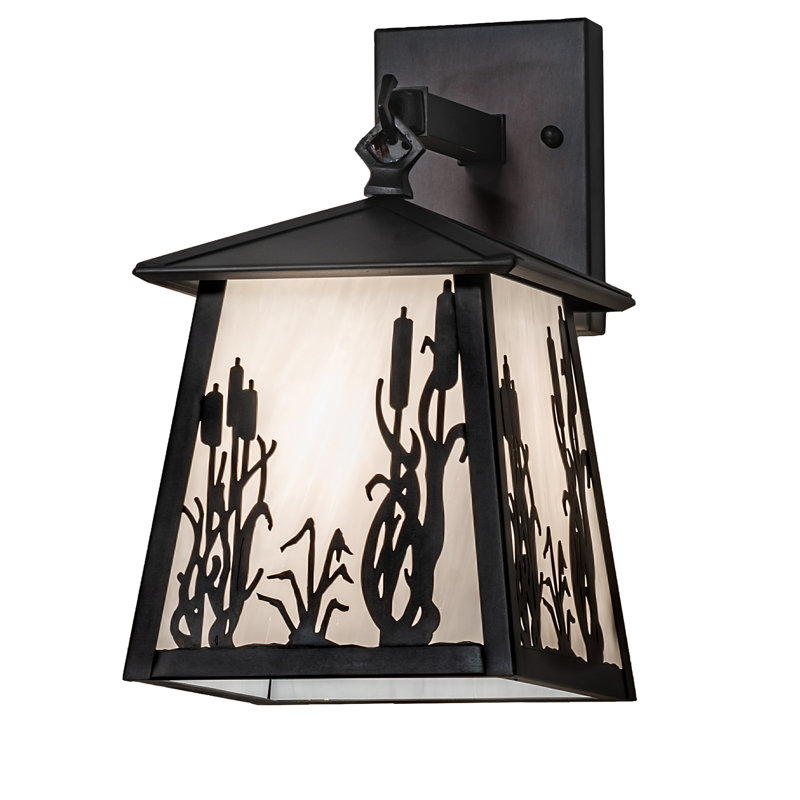 Reeds & Cattails Solid Brass 1 - Light Armed Sconce
