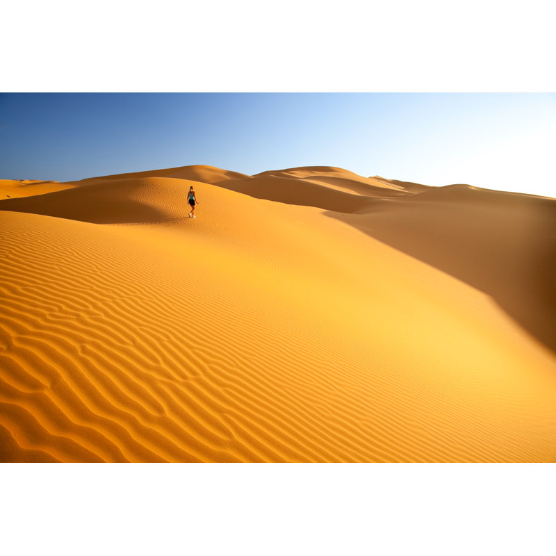 Woman Walking In Desert by Amriphoto - Wrapped Canvas Print, 51cm H x 76cm W x 3.8cm D