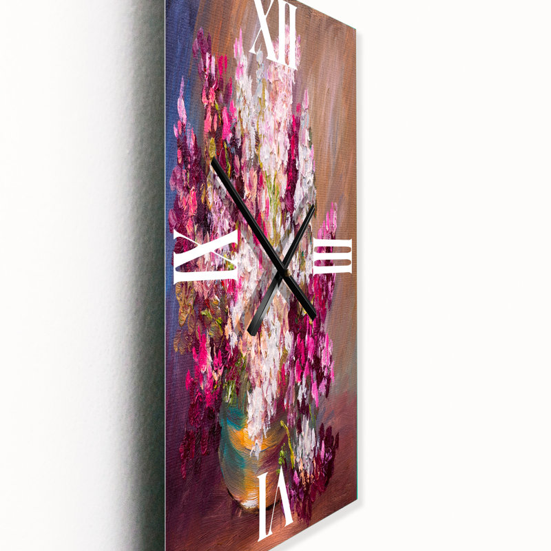 Horloge murale Bouquet de lilas, Grand