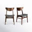 Chaise d'appoint en tissu gris / brun Marstrand