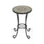Table d'appoint de patio avec tablette