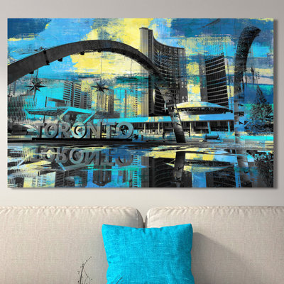 « toronto nathan phillips square i », reproduction d’impression sur toile tendue