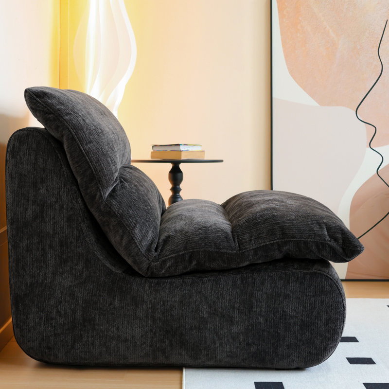 Fabric 82.5cm Reception Sofa, Brown Fabric