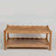 Table de centre rectangulaire avec rangement ouvert