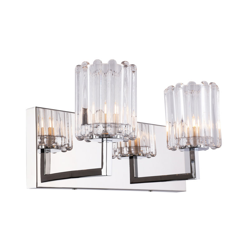 Rosendahl 2 - Light Vanity Light, Halogen, Cylindrical Grooved Crystal glass